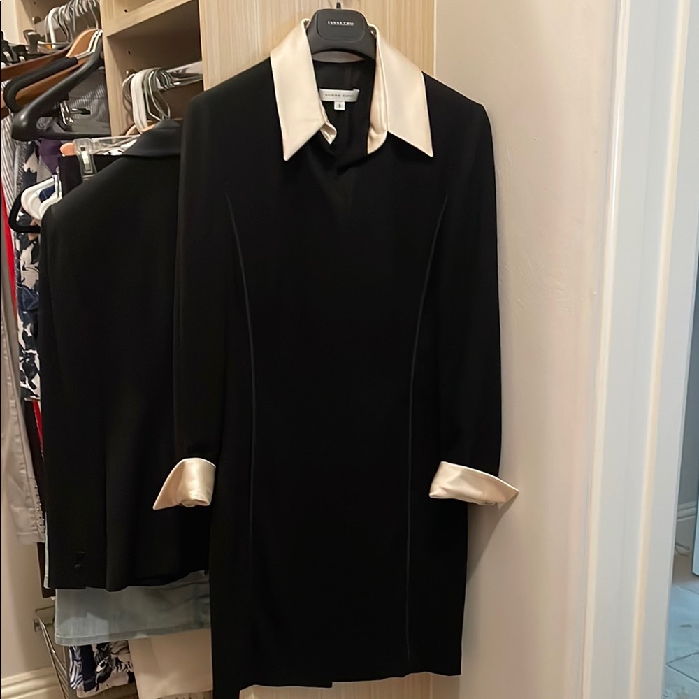 Sunny Choi Black and White Sheath Dress